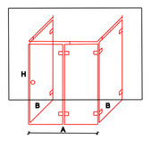 Kabina prysznicowa przyścienna typu u delta 21
