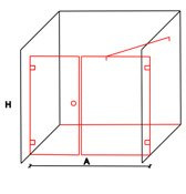 Kabina prysznicowa wnękowa Beta 21