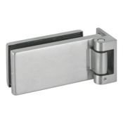 Kpl. zawiasów DZBB, wykończenie stal szlachetna, matowa