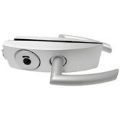 Zamek LDBD, wykończenie stal szlachetna, matowa; zamknięcie motylkowe