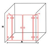 Kabina prysznicowa wnękowa BETA 40