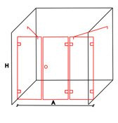 Kabina prysznicowa wnękowa BETA 32